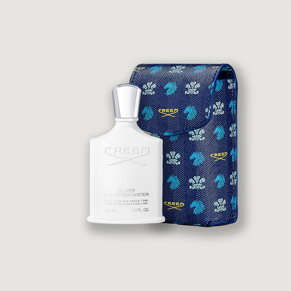 Silver Mountain Water 50ml avec son etui en cuir Image 1