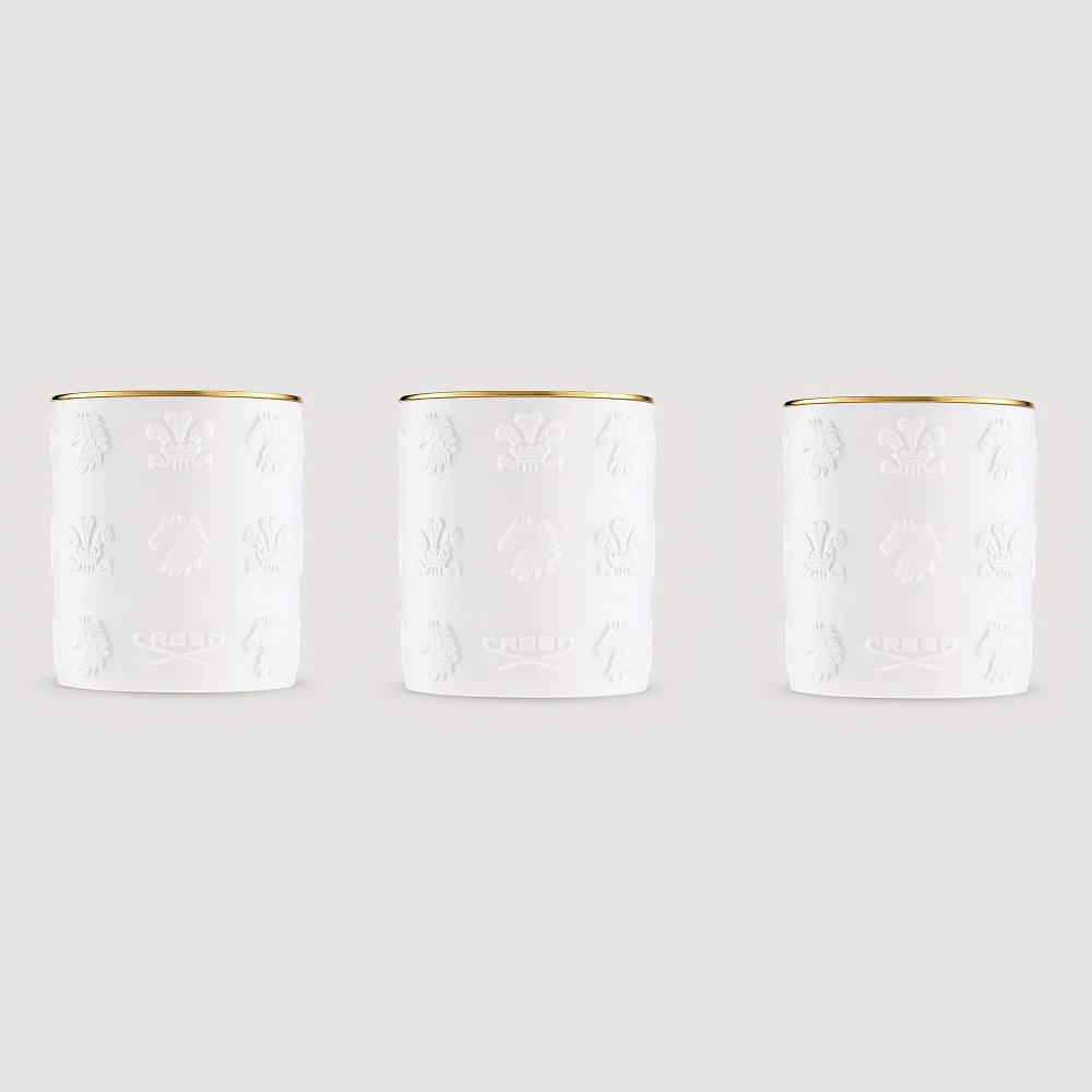 Trio de bougies porcelaine Image 1